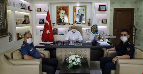 JANDARMA KOMUTANI EMNİYET MÜDÜRÜ ZİYARETİ