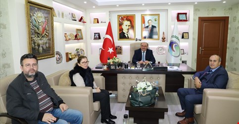 SEYDİKEMER ÜNİVERSİTESİ MÜDÜRÜ BAŞKANIMIZI ZİYARETİ 