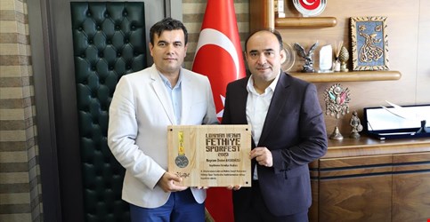 Fethiye Gençlik ve Spor İlçe Müdürü Harun Reşit Yiğit ziyareti