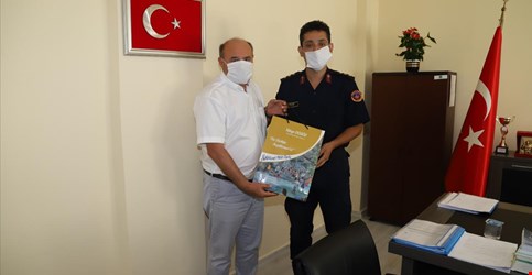 BASKANIMIZ İLÇE JANDARMA KOMUTANI SADIK ÇETİNE ZİYARET