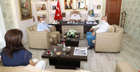 NECATİ TOPALOĞLU ANTALYA KEMER BELEDİYE BAŞKANI ZİYARETİ